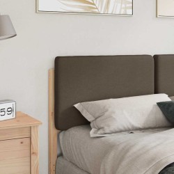 Tête de lit capitonnée Marron et Taupe 160 cm Pin massif 583756583756