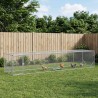 Enclos pour Poules Argenté 500 x 100 x 100 cm Acier galvanisé 583758583758