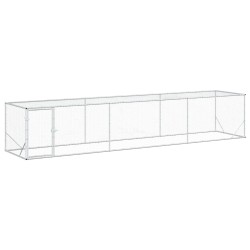 Enclos pour Poules Argenté 500 x 100 x 100 cm Acier galvanisé 583758583758