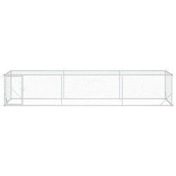 Enclos pour Poules Argenté 500 x 100 x 100 cm Acier galvanisé 583758583758