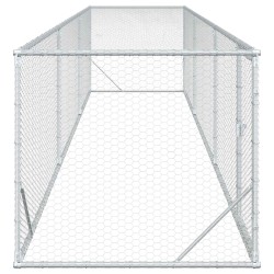 Enclos pour Poules Argenté 500 x 100 x 100 cm Acier galvanisé 583758583758