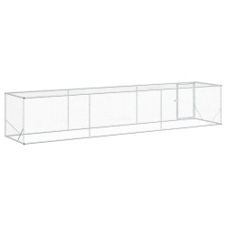 Enclos pour Poules Argenté 500 x 100 x 100 cm Acier galvanisé 583758583758