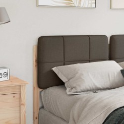 Tête de lit capitonnée Marron et Taupe 160 cm Pin massif 583759583759