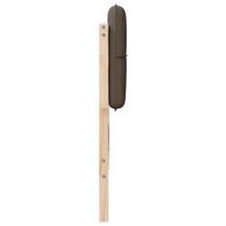 Tête de lit capitonnée Marron et Taupe 160 cm Pin massif 583759583759