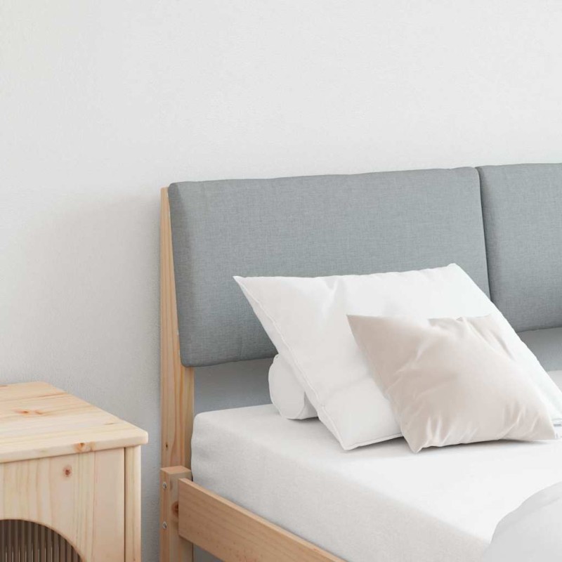 Tête de lit capitonnée Gris clair 120 cm Pin massif 583760583760