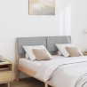 Tête de lit capitonnée Gris clair 120 cm Pin massif 583760583760
