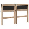 Tête de lit capitonnée Gris clair 120 cm Pin massif 583760583760