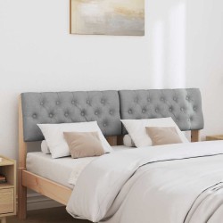 Tête de lit capitonnée Gris clair 140 cm Pin massif 583761583761