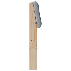 Tête de lit capitonnée Gris clair 140 cm Pin massif 583761583761