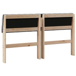 Tête de lit capitonnée Gris clair 140 cm Pin massif 583761583761