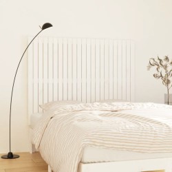 Tête de lit murale Blanc 146,5x3x110 cm Bois massif de pin 583765583765