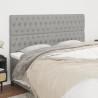 Tête de lit Gris clair 180 x 7 x 118/128 cm Tissu 583766583766