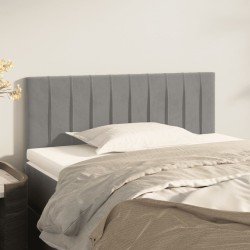 Tête de lit Gris clair 100x5x78/88 cm Velours 583767583767