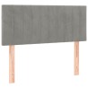 Tête de lit Gris clair 100x5x78/88 cm Velours 583767583767