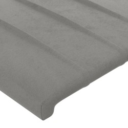 Tête de lit Gris clair 100x5x78/88 cm Velours 583767583767