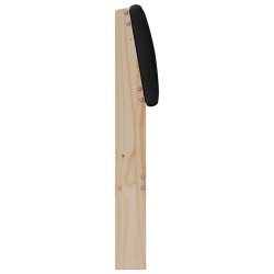 Tête de lit capitonnée Noir 140 cm Pin massif 583768583768