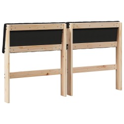 Tête de lit capitonnée Noir 140 cm Pin massif 583768583768