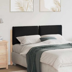 Tête de lit capitonnée Naturel et Noir 160 cm Pin massif 583769583769