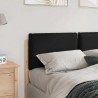Tête de lit capitonnée Naturel et Noir 160 cm Pin massif 583769583769
