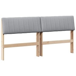 Tête de lit capitonnée Gris clair 160 cm Pin massif 583770583770