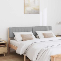 Tête de lit capitonnée Gris clair 160 cm Pin massif 583770583770