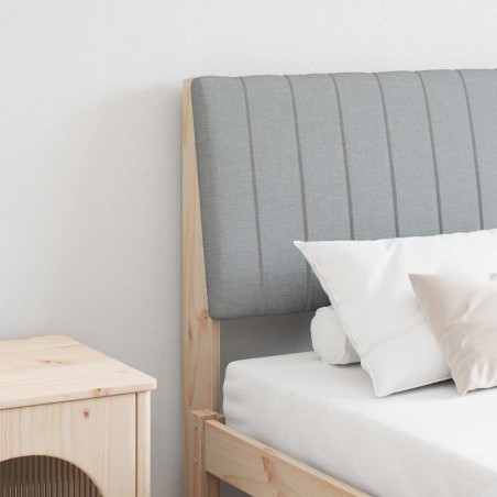 Tête de lit capitonnée Gris clair 160 cm Pin massif 583771583771