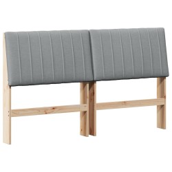 Tête de lit capitonnée Gris clair 160 cm Pin massif 583771583771