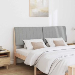 Tête de lit capitonnée Gris clair 160 cm Pin massif 583771583771