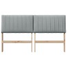 Tête de lit capitonnée Gris clair 160 cm Pin massif 583771583771