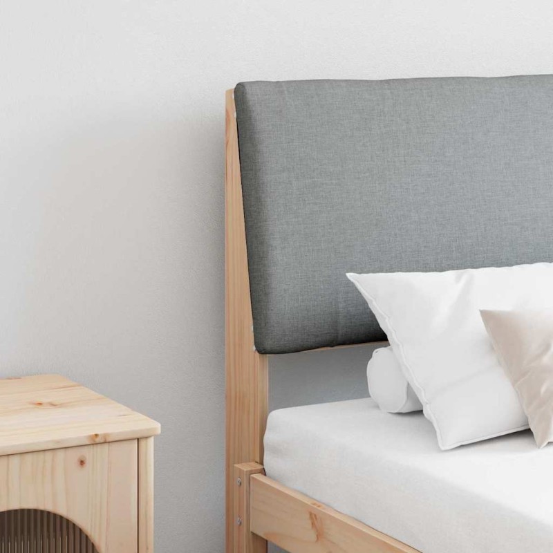 Tête de lit capitonnée Gris clair 180 cm Pin massif 583772583772