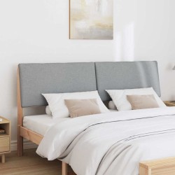 Tête de lit capitonnée Gris clair 180 cm Pin massif 583772583772