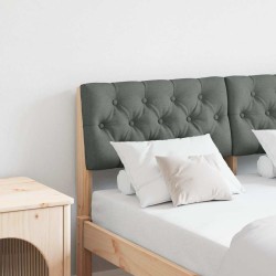 Tête de lit capitonnée Gris foncé 120 cm Pin massif 583773583773