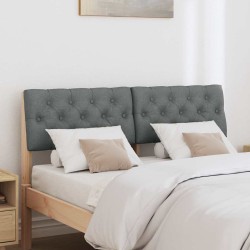 Tête de lit capitonnée Gris foncé 120 cm Pin massif 583773583773