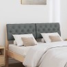 Tête de lit capitonnée Gris foncé 120 cm Pin massif 583773583773