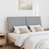 Tête de lit capitonnée Gris clair 140 cm Pin massif 583774583774