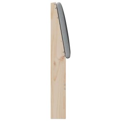 Tête de lit capitonnée Gris clair 140 cm Pin massif 583774583774