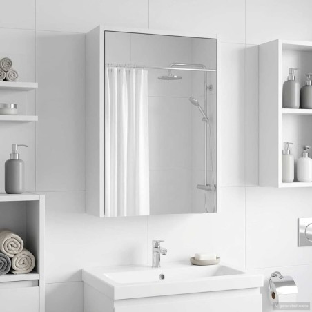 Armoire Miroir de Salle de Bain Blanc 43 x 16 x 62.5 cm 583775583775