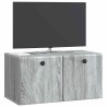 Meuble TV mural 59,5 x 31 x 30 cm Sonoma gris Bois d'ingénierie 583776583776