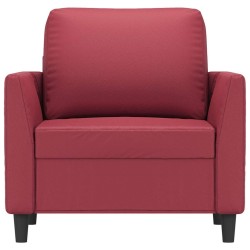Fauteuil Rouge bordeaux 60 cm Similicuir 583778583778