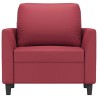 Fauteuil Rouge bordeaux 60 cm Similicuir 583778583778