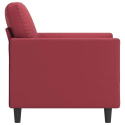 Fauteuil Rouge bordeaux 60 cm Similicuir 583778583778