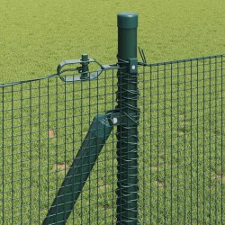 Clôture en fil soudé avec base en béton 100 x 0,8 m Vert Maille 583791583791