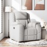 Fauteuil inclinable gris nuage tissu 583792583792