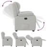 Fauteuil inclinable gris nuage tissu 583792583792
