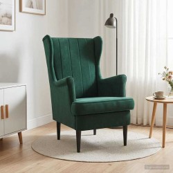 Fauteuil Vert foncé Velours 583793583793