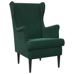 Fauteuil Vert foncé Velours 583793583793