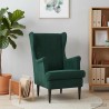 Fauteuil Vert foncé Velours 583793583793