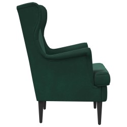 Fauteuil Vert foncé Velours 583793583793
