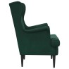 Fauteuil Vert foncé Velours 583793583793