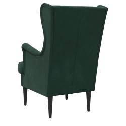 Fauteuil Vert foncé Velours 583793583793